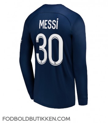 Paris Saint-Germain Lionel Messi #30 Hjemmebanetrøje 2022-23 Langærmet